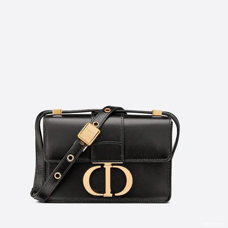 Black 30 Calfskin Micro Box Bag Dior Montaigne 0501